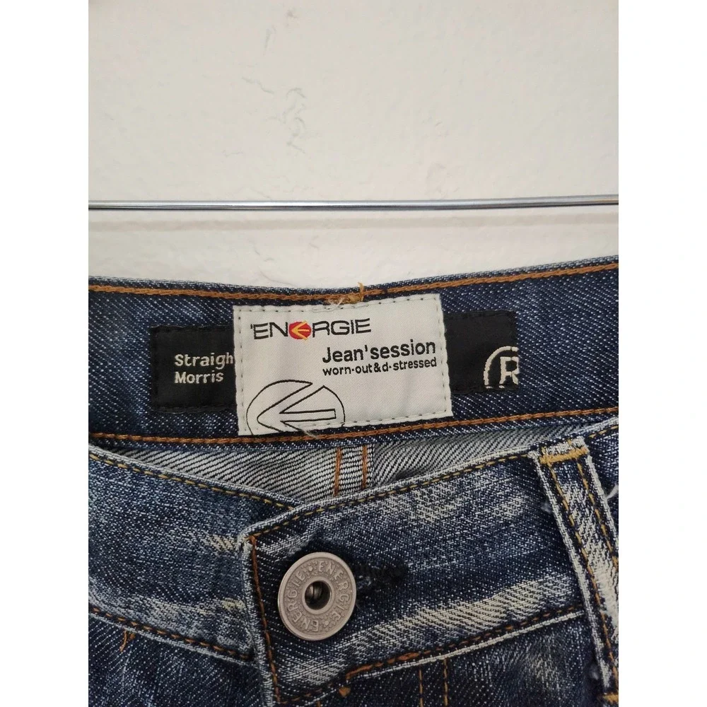 Y2K Enorgie Straight‎ Morris Jeans Mens 34x35 Distressed
